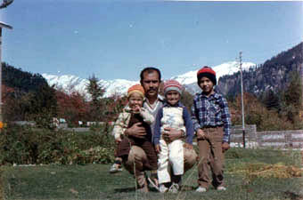 Father & Sons in the Mountains